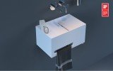 Aquatica Split A Stone Wall Mounted Washbasin 02